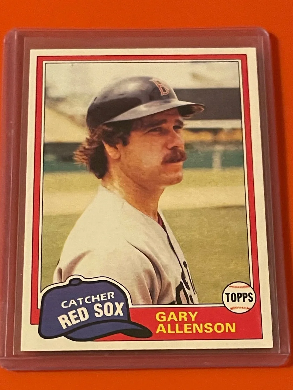Gary Allenson #128 1981 Topps Baseball Trading Card